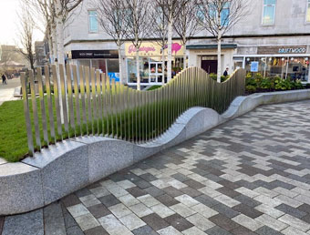 Stainless steel wave design